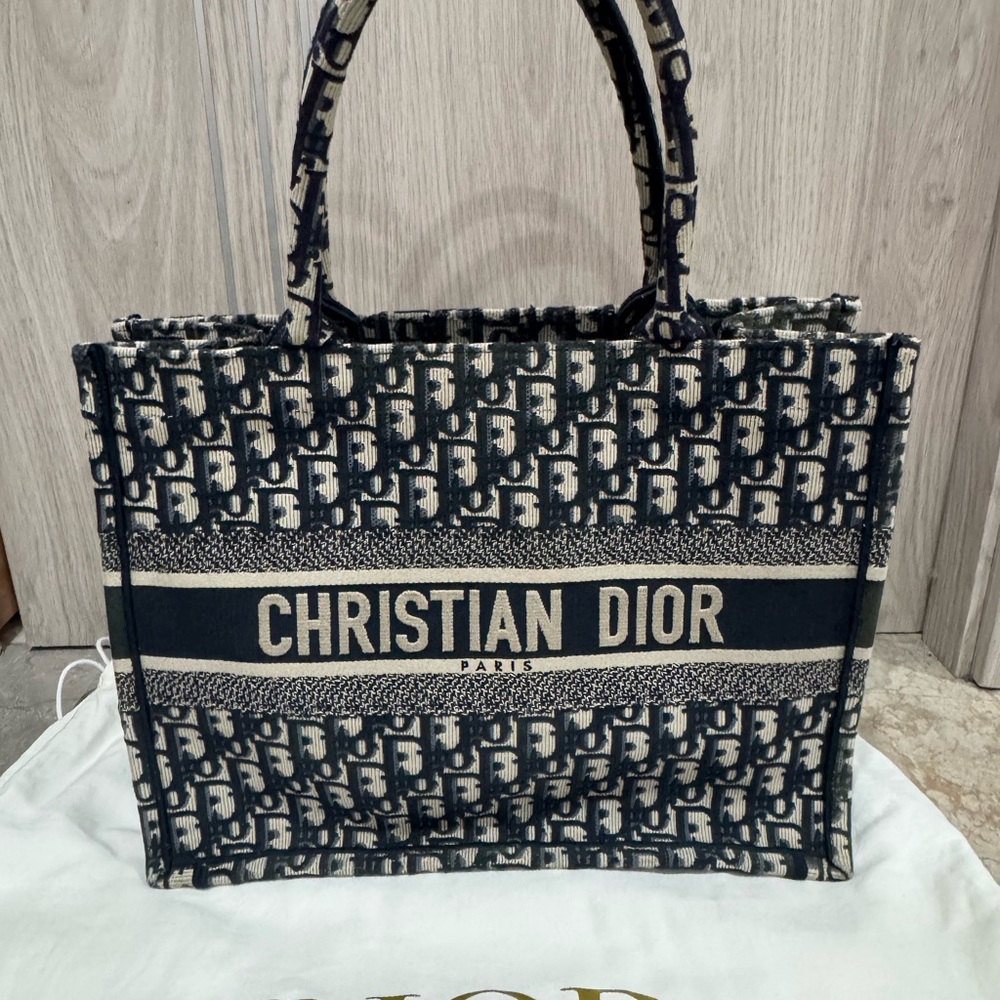 Dior Monogram Navy Tote